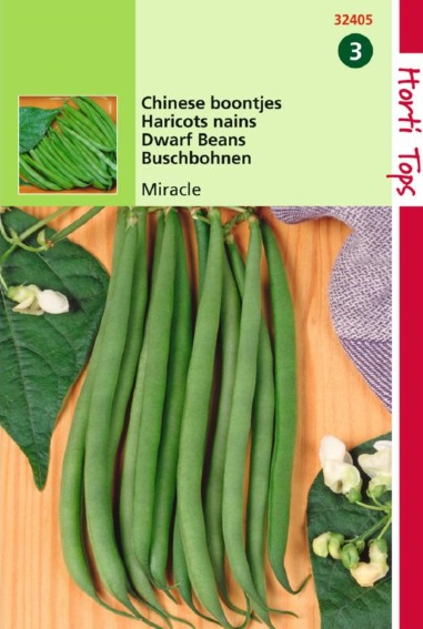Dwarf beans Miracle (Phaseolus) 25 gram 125 seeds